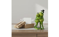 Frog Couple Figurine Creative Design Frog Couple Statue Home Decoration Playful Decor Hand-Painted for Pair, Desktop