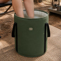 Portable Folding Foot Spa Bucket for Travel, Deep Leg Soaking Foot Bath Basin with Insulation