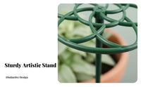 Round-top Shaping Tool Peacock-Tail Plant Frame Prevents Drooping aviary-inspiredand design Plant Holder holders Climbing Plants Gardening Supply Grow-Through holder for Gardeners, Hobbyists, Homeowners, Balcony, Indoors, Garden, Holiday Decorating