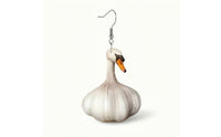 Garlic Earrings Funny Novelty Earrings Unique for Everyday Wear, Women