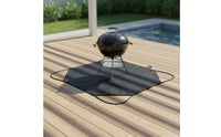 Silicone Coated Fire Retardant Blanket Portable Handle Fireproof Cloth Easy to Fold Barbecue Fire Mat Reusable for Camping, Travel