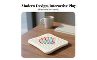 Single or Two Player Modes Smart Multi-Game Board Portable Design AI Gomoku Board Solo Play Mode for Adults, Beginners, Travel