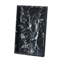 Marble Tray Versatile Rectangular Marble Tray Easy to Clean Jewelry Display Plate for Dresser, Restaurant