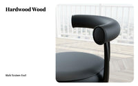 Vintage and design rotate Dining Chair Padded Seat and rear Upholstered rotate Armchair with Armrests Home Seating Curved rearrest for Design lovers, homeowners, Office Workers, Balcony, Kitchen, Living Room, Reception Area