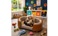 Dog Sofa Bed Four-Season Dog Sleeping Pad Removable Cover Pet Bedding for Dogs, Indoor