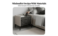 Modern Design Nightstand with Drawers Minimalist & design Single-Drawer Nightstand Light Luxury stylistic Bedside Table space-saving Size for Apartment Dwellers, homeowners, Students, Small areas, Guest Room, Hallway, Office