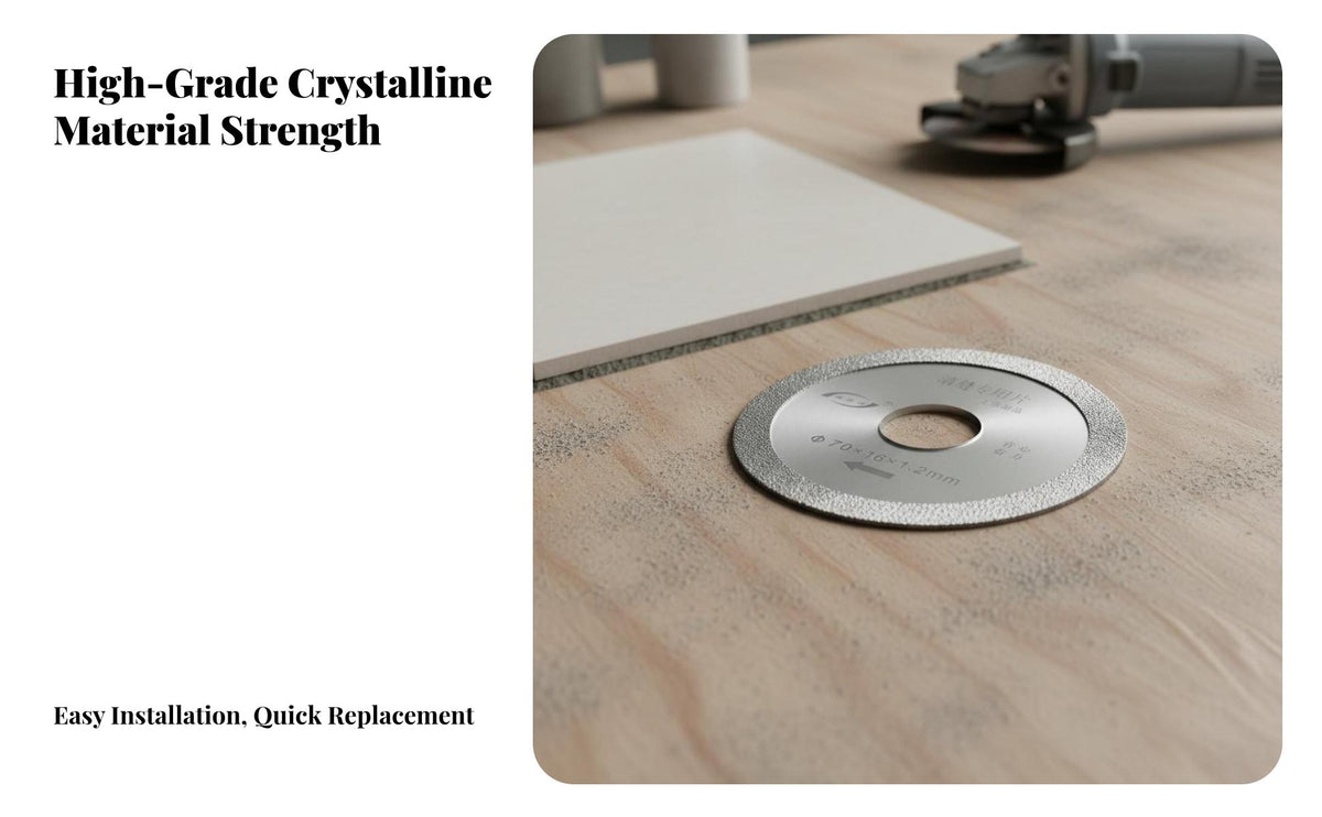 Diamond Grout Removal and Hard-Wearing Tile Seam Cleaning Disc Long Service Life Angle for Tilers, Home Renovation, Workshop