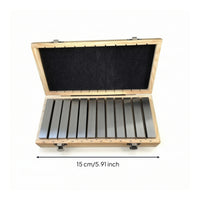 24 Pieces Parallel Gauge Block Set Accurate Parallel Block Set Hardened Tooling for Machinists, Inspectors
