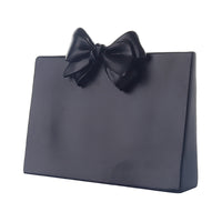 Elegant Design Necklace Display Stand Professional Presentation Bowknot Necklace Display Stand Lightweight Slanted Charm Holder Sturdy for Girls, Shop Counter, Showcase, Dressing Table
