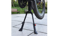 Double-Leg Bike Kickstand Heavy-Duty Center-Mount Bike Kickstand Stand Stable Metal for Cyclists, Commuting, Touring