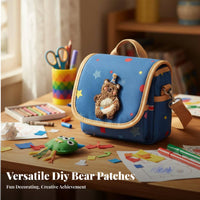 Korean Design Cartoon Teddy Bear Applique Cute Design Cartoon Bear Applique DIY Decoration for Children, DIY Enthusiast S, Bags