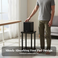 Adjustable Feet Desktop Speaker Stands Minimalist Design Bookshelf Speaker Stand Shock Absorbing Vibration Isolation Stand Heavy Duty for Home Theater Enthusiasts, Audiophiles, Living Room