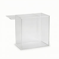 Wedding Card Box Modern Clear Acrylic Card Box Square Shatterproof for Brides, Baby Shower