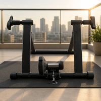 Cycle Training Stand Metal Folding Bike Stable Base Stationary Bike Stand