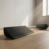 Ribbed Top Foam Exercise Inclined Block Textured Exercise Inclined Block Matte Finish Incline Board Rounded Edges for Stretching, Balance