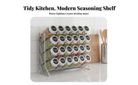 Wall-Mountable 4-Tier Seasoning Rack Space Saving 4-Tier Seasoning Rack Large Capacity Kitchen Organizer Long-Lasting for Home Organizers, Foodies, Parents, Cabinet, Pantry, Countertop