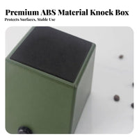 Long-Lasting ABS Plastic Espresso Knock Box Anti-Slip Base Coffee Knock Box Shock-Absorbing for Coffee Professional S, Home Brewers, Cafe
