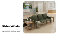 Sturdy Construction 3-Seater Waiting Bench Comfortable Padded Seat Tandem Seating Bench Ergonomic Design Public Area Row Chair Easy to Clean for Visitors, Travelers, Customers, Hospital, Airport, Bank, Salon