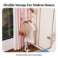 Multi-Hook unrestrictedstanding Coat Tree Stable Base Tree-Shaped Clothes Holder Sturdy Construction Clothing Stand Space-Saving for Children, Families, Office Workers, Entryway, Bedroom, Living Room, Hallway