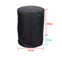 Cylindrical Covering Cover Sewn Construction Black Equipment Cover Heavy-Duty Gear Protection