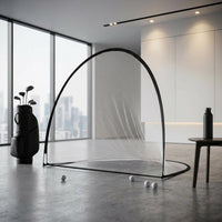 Golf Practice Net Rectangular Golf Base Training Black-Framed Frame Sports Gear