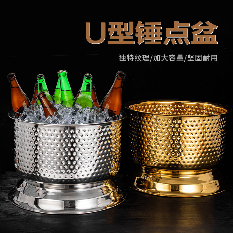 Stainless Steel Champagne Bucket with Double Wall