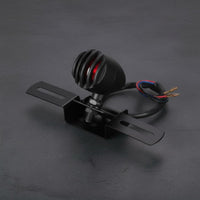 Retro Motorcycle Tail Lamp Metal Housing Registration Plate Tail Lamp Vintage Motorcycle Stop Lamp 12V Universal Fit