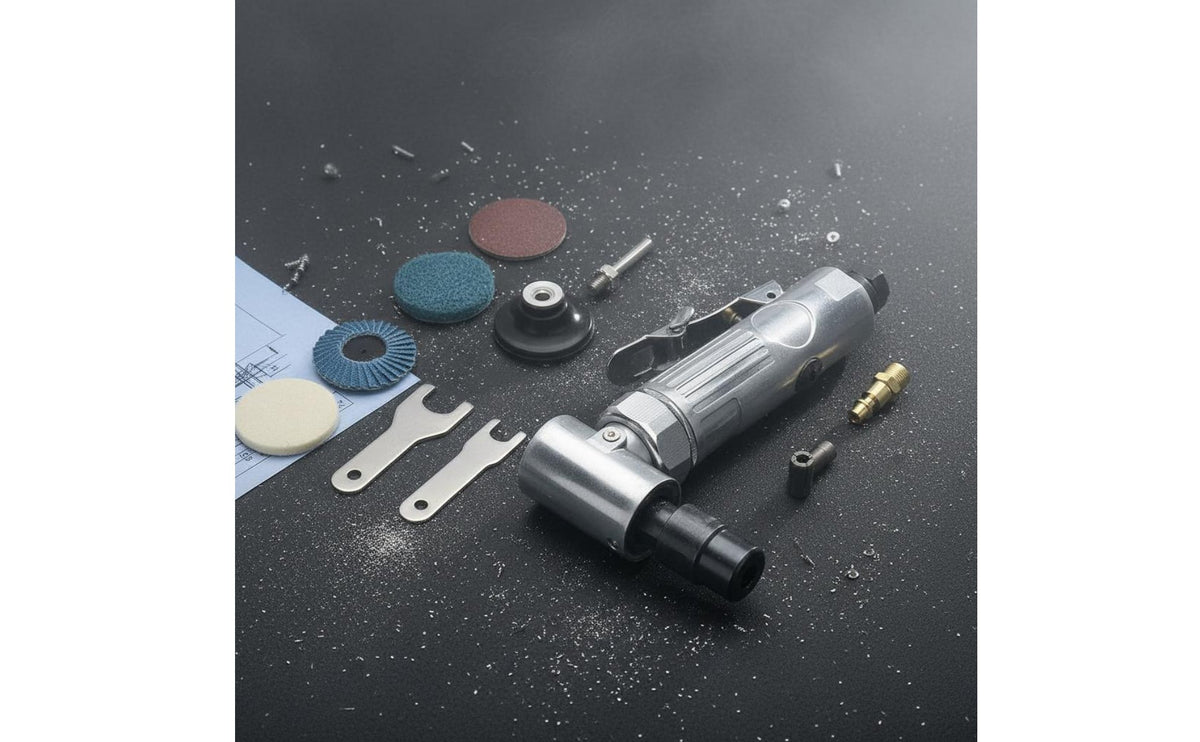 Industrial Grade 90 Degree Air Die Grinder High Speed Pneumatic Angle Sanding Tool Versatile for Metalworkers, Mechanics