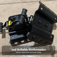 Heavy Duty Retractable Tie-down Strap Quick Release Retractable Ratchet Strap Safety Hooks for Movers, Campers, Roof Rack, Boating, Workshop