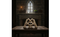 Skull Planter Spooky Decor Distressed for Mantel