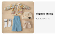 30cm BJD Clothes Set Fashionable Design 30cm Doll Clothing Set Dressing 1/6 Scale Doll Outfit for Hobbyists