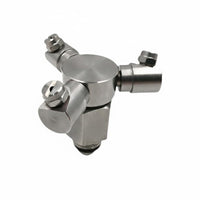Uniform Atomization 3 Head Rotating Spray Nozzle Clog-Resistant Rotating Spray Nozzle Easy Installation for Car Washes, Cooling Systems