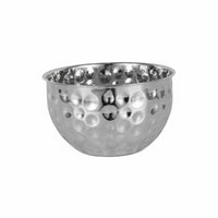 Easy to Clean Stainless Steel Mixing Bowl Long-Lasting Hammered Salad Bowl Rust Resistant Household Dishware Large Capacity for Bar, Karaoke, Party