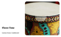 Tuningnon-Tuning African Djembe Lightweight Hand Drum and Goatskin Drumhead Percussion Instrument Portable for Beginners, Musicians, School, Kindergarten, Music Class, Outdoor Gatherings