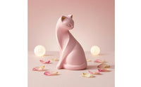 Coral Cat Figurine Matte Finish Home Decor Decoration Small House Decoration for Living Room