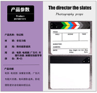 Acrylic Director's Clapperboard Wooden Craft Decoration