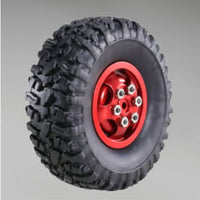 4 Pieces 1/12 Scale RC Car Wheels Wear-Resistant RC Car Wheel Hub Set Long-Lasting for Away from-Road, Rock Crawling