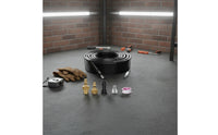 Pressure Washer Sewer Cleaning Kit Flexible Sewer Jet Hose Coiled Drain-Clearing Hose with Adapters for Homeowners
