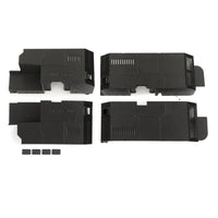4 Pieces RC Wheel-Cover with Hardware Molded Black Inner for RC Hobbyists