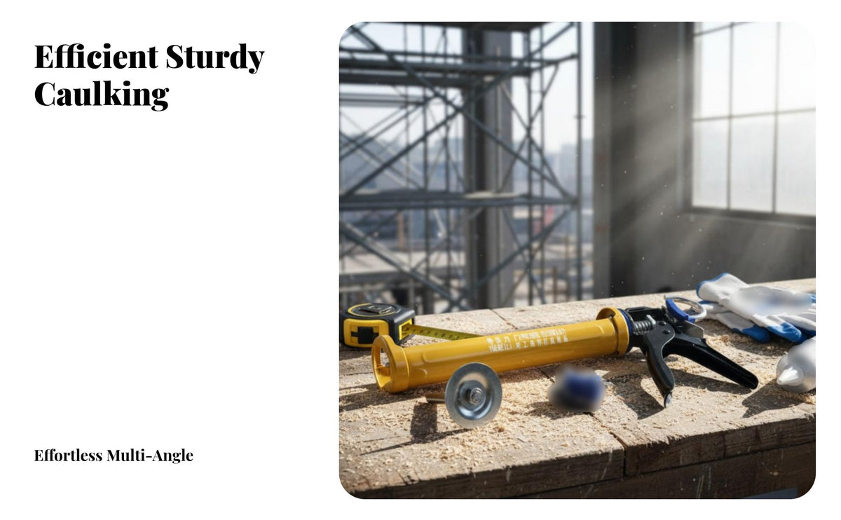 Caulking Labor-Saving Silicone Sturdy Duty Long-Lasting Construction for DIY Hobbyists, Home Repair, Window Installation