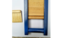 Ribbed Wooden Scraper with Block Handheld Guiro Percussive Wood Block Compact for Kindergarten