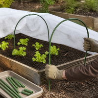 Garden Greenhouse Hoops Plant Support Frame for Raised Beds and Row Covers