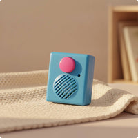 3-Minute Recording Box Single-Button Voice Box Compact Voice Recorder with Speaker Battery-Operated for Teachers, Students, Classroom, Interactive Displays