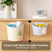 Cabinet Door Trash Can Space Saving Hanging Trash Can Easy to Install Hanging Storage Bin for Apartment Dwellers, Home Cooks, Countertop, Camping, Car