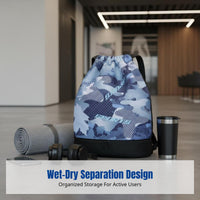 Aquatic Bag, Sports Bag, Gym Bag, Unisex, Dry Wet Separation, Shoe Pocket, Travel, Portable