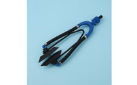 U-Shaped Frame Outboard Engine Flusher Rubber Tubes Two-tubeTube Engine Flusher Clamped Pads Marine Maintenance Tool Blue