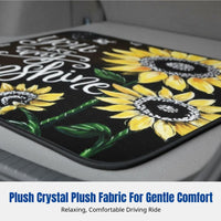 Universal Car Trunk Mat, Crystal plush material, Non-slip rear liner, Fits most vehicles