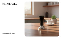 Even Grounds Distribution 2-in-1 Coffee Tamper and Distributor Level Tamping Espresso Tamper and Distributor Kit Eliminates Channeling