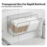 Adhesive Storage Box Dust-Proof Bathroom Accessory Waterproof for Dressing Table