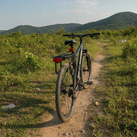 Rear Cargo Rack with Side Rails Clamp-on Two-Wheeler Rear Rack Reflective Stable for Commuters, Daily Commuting